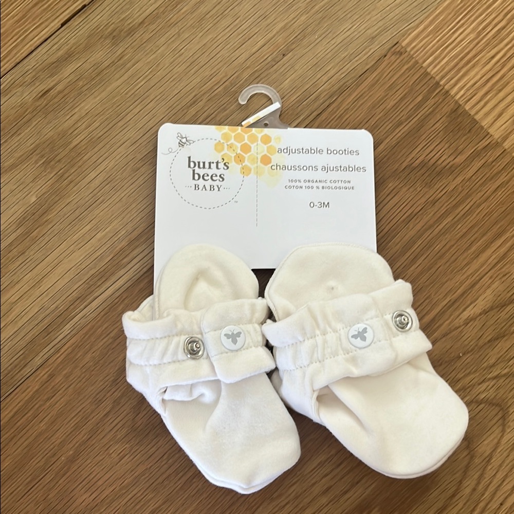 Burt's Bees Baby Adjustable Booties